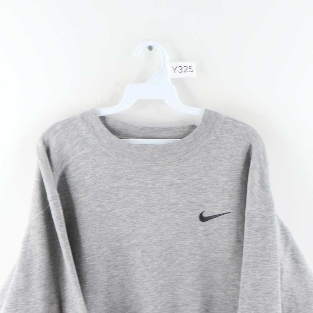 Vintage 90s Nike Mini Swoosh Trashed Sweatshirt - Picture 2 of 7